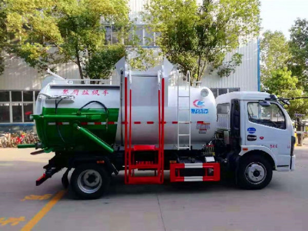 東風多利卡國六8方（圓罐）餐廚垃圾車