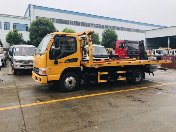 國六江淮康玲藍牌一拖二清障車